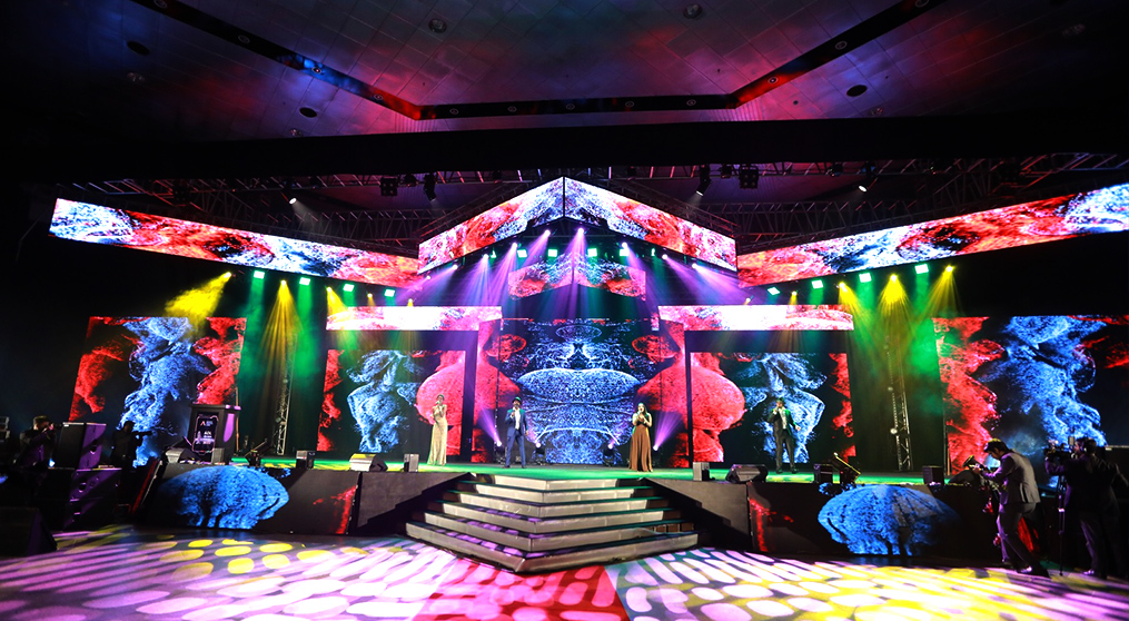 金沙集团186cc成色P4.81全彩LED租赁屏舞台创意LED屏亮相斯里兰卡